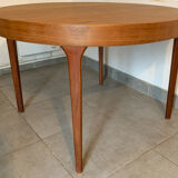 Table danoise teck scandinave par Oluf Theodor Larsen 1960 extensible