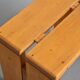 Solid pine stool Les Arcs.