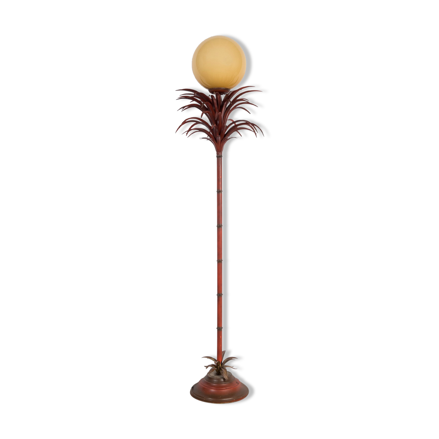 Vintage palm tree floor lamp