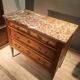 Louis XVI style chest of drawers with marble top