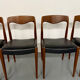 Lot of 6 chairs model 71 Scandinavian design Niels Otto Møller teak an60