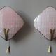 40s rose sconces