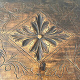 Old tripod side table with drawer