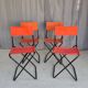 Set of 4 "vintage" folding camping seats