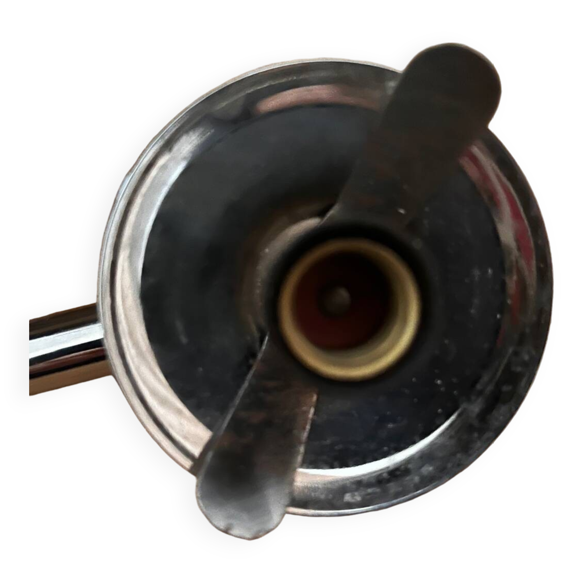 Pair of metal and opaline wall lights