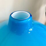 Blue opaline ball vase