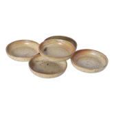 Assiettes creuses en grès brut