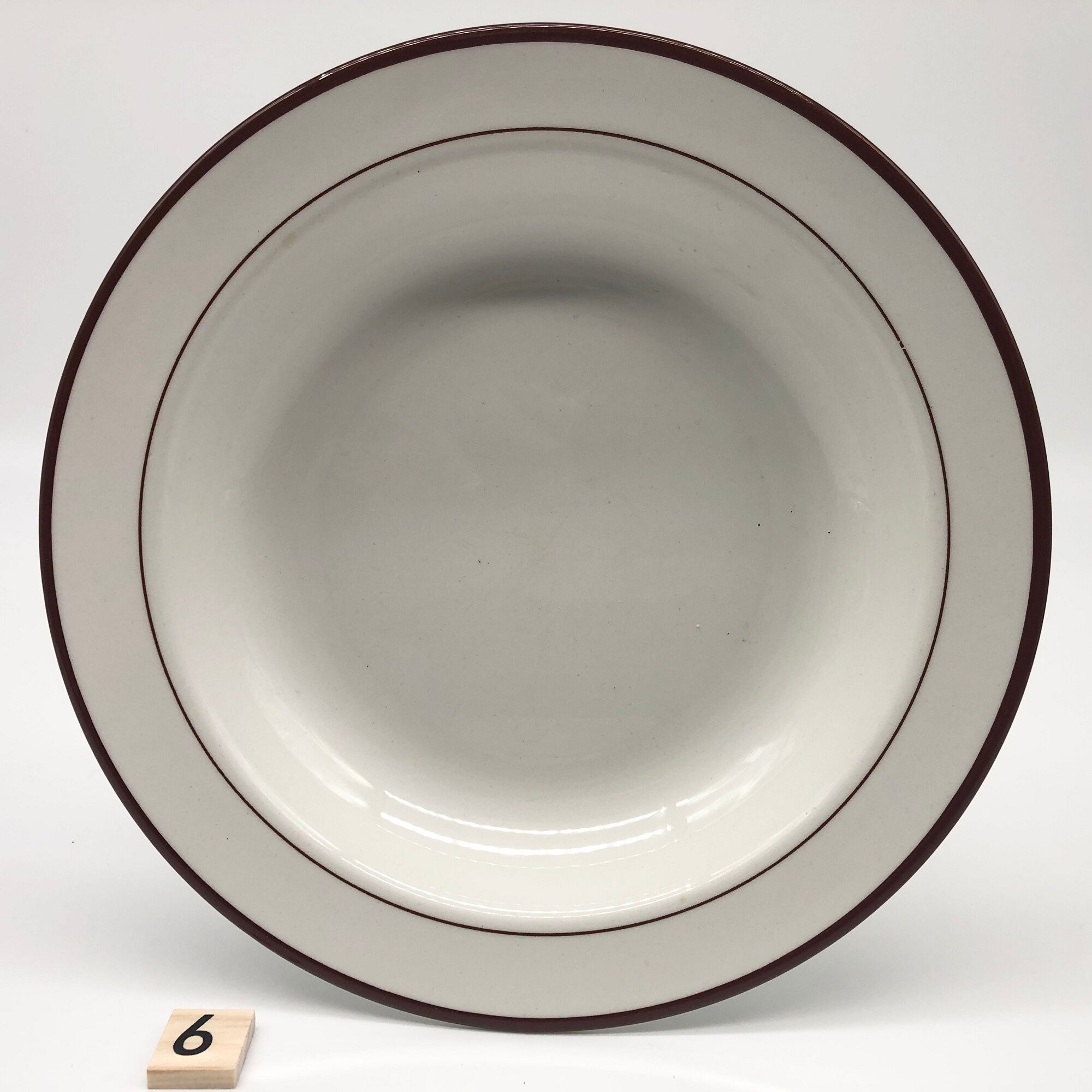 6 assiettes creuses “ nuova fontebasso”, italie