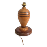 H25 turned wooden lamp base