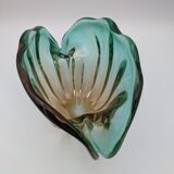 Vide-poche vase verre soufflé coquillage murano seguso bullicante