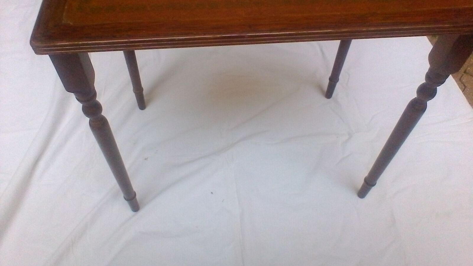 Table with leather top