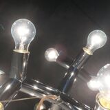 Atomic 12 HL suspension light in Espace style, mid-20th century, Austrian, by J.T. Kalmar, 1960s.