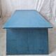 Rectangular blue patinated coffee table