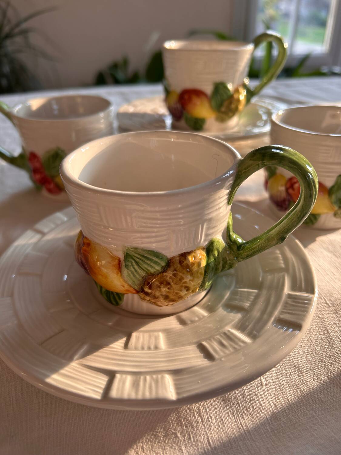 Chaumette earthenware tea service
