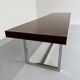 Ancienne et XXL table basse design italien année 70 placage palissandre