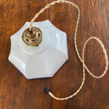 Vintage opaline lampshade pendant lamp