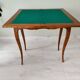 Table de jeux Louis XV en chêne marquetée