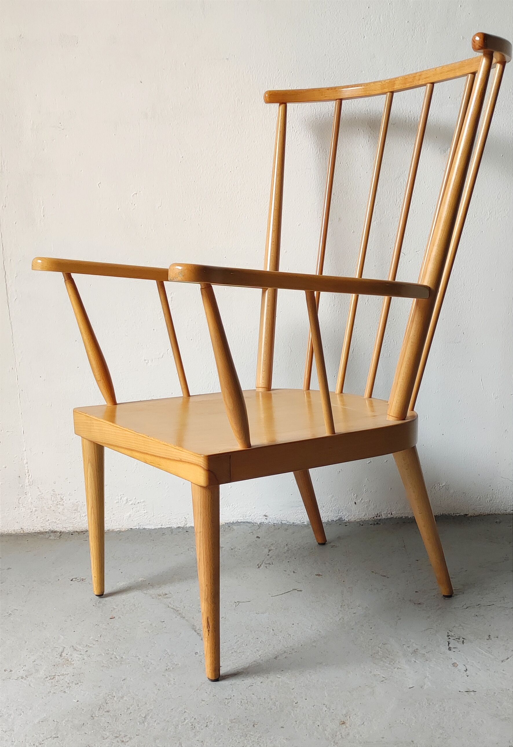 Pair of Baumann fan armchairs