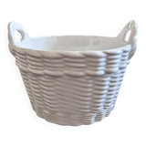 Ceramic basket plant pot
