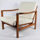 Original Baczyk Scandinavian armchair, 1960s, renovation, teak.