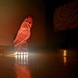 Vintage East Germal porcelain bird night light