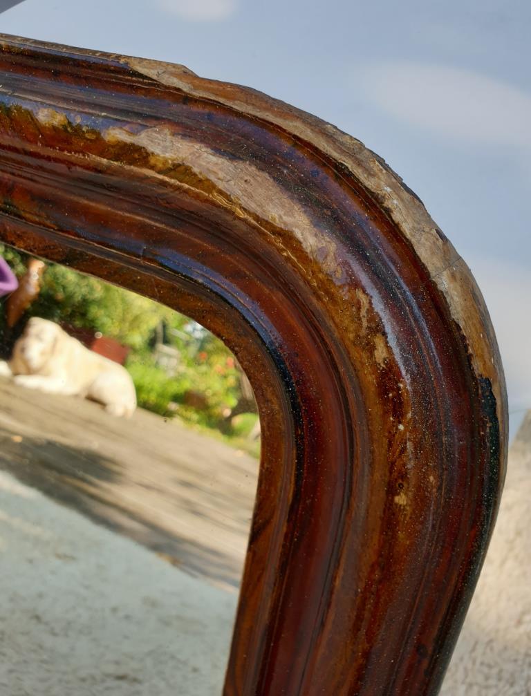 Louis Philippe mirror 42 x 55 wood and stucco