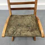 Leather vintage armchair, 1970s