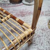 Antique rattan armchair