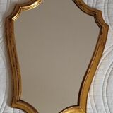Mirror gilded with leaf