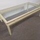 Glass and metal coffee table Pierre Vandel