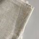 19th-century campaign sheet in fine unbleached linen, reserve linen.