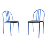 Set of Nr 222 chairs by Robert Mallet-Stevens, 1980s, Set of 7
