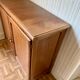 Antique low furniture in solid walnut