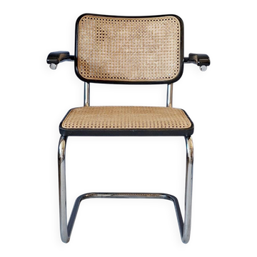 Chaise S64 noire, Marcel Breuer pour Thonet, 1981