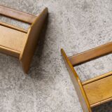 2x wall mounted mid century night stands