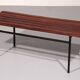 Mid-Century Meranti Wood Bench 1960 Italy