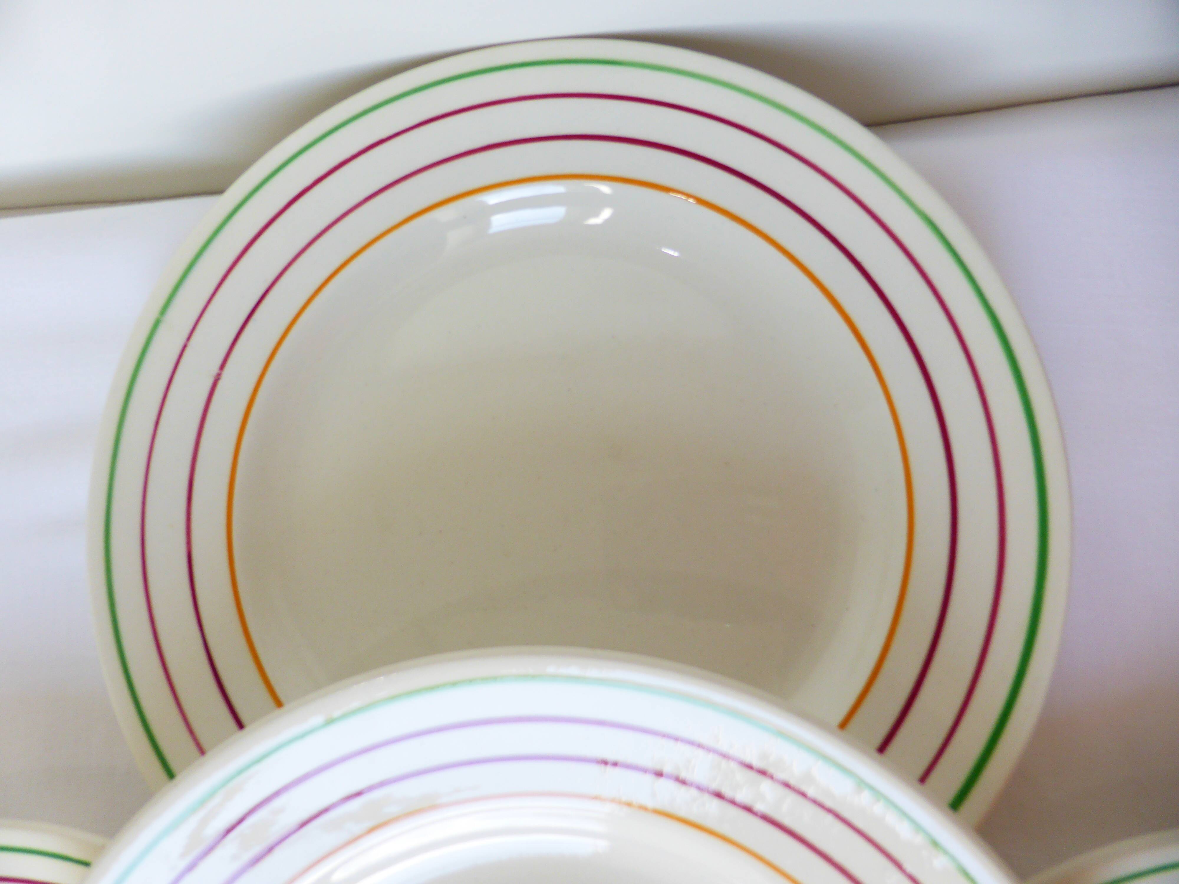 4 flat plates Gien model Jean