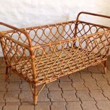 Vintage rattan bed