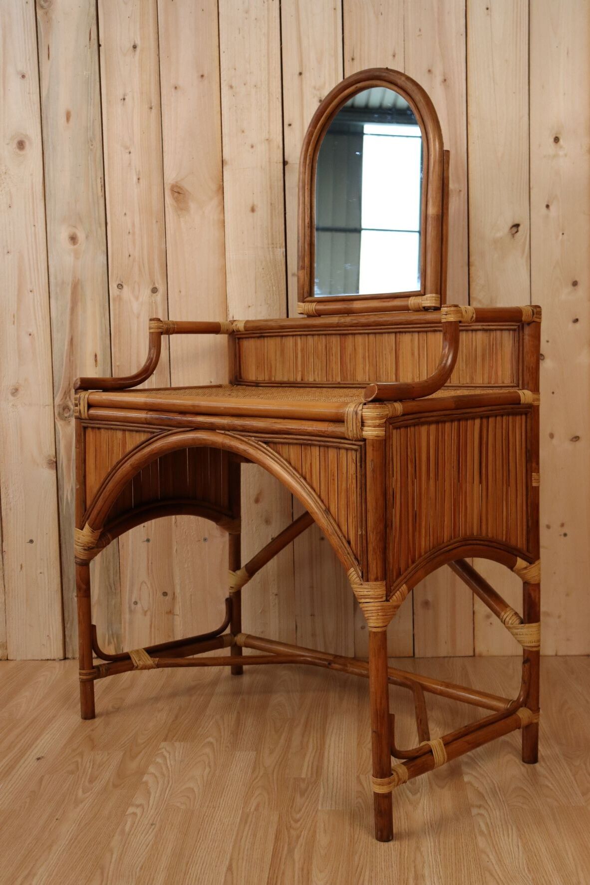 Rattan dressing table
