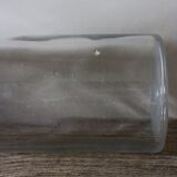 Vase grand flacon ancien verre transparent