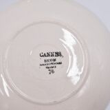 6 cups and under coffee cups Digoin Sarreguemines décor Cannes