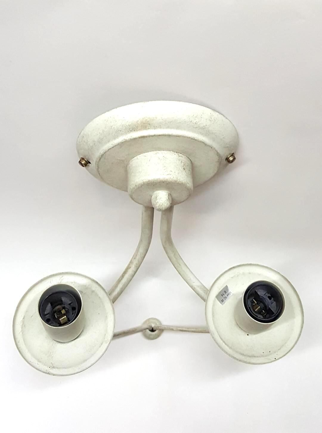 White wall lamp 2 bulbs