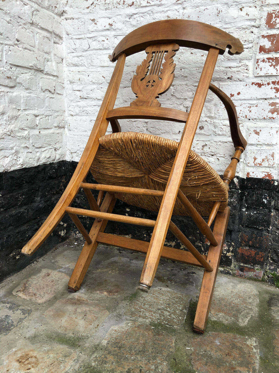 Cherry armchair directoire