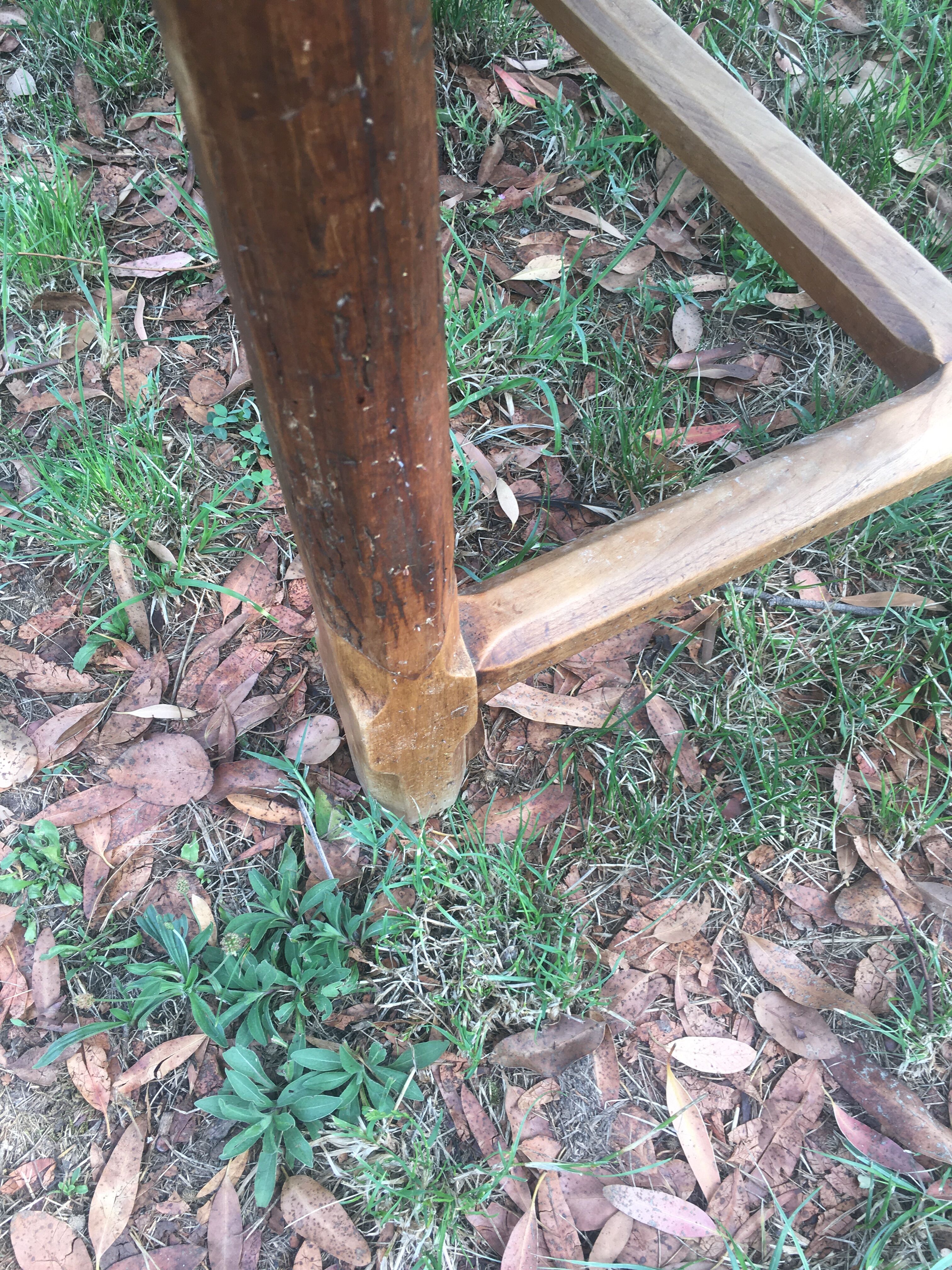Kitchen farmhouse table in oak and chestnut eighteenth with two drawers 196/87-78h