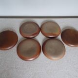 6 stoneware dessert plates