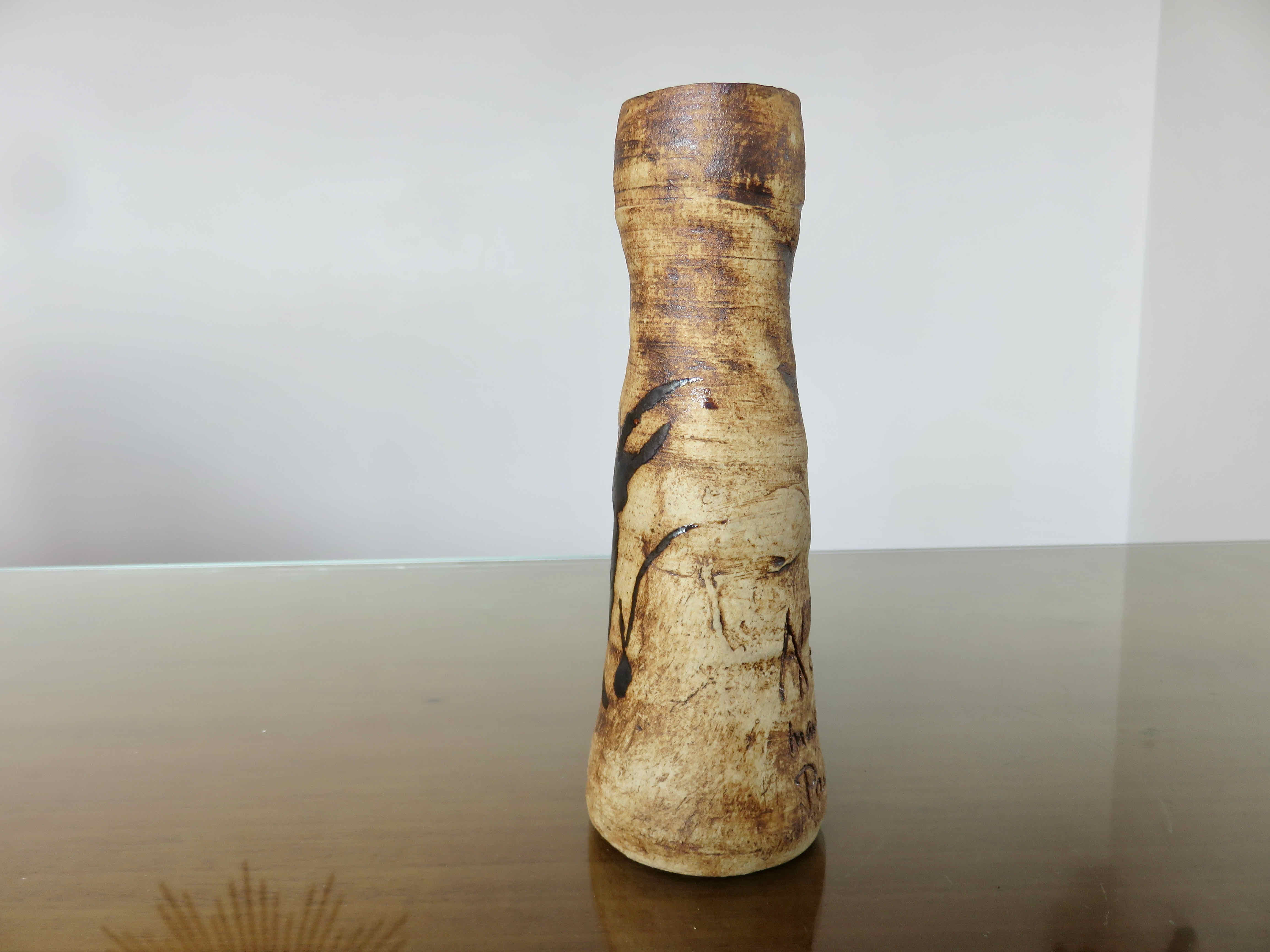 Sandstone vase, Pottery of the Colombier, 50s 60s