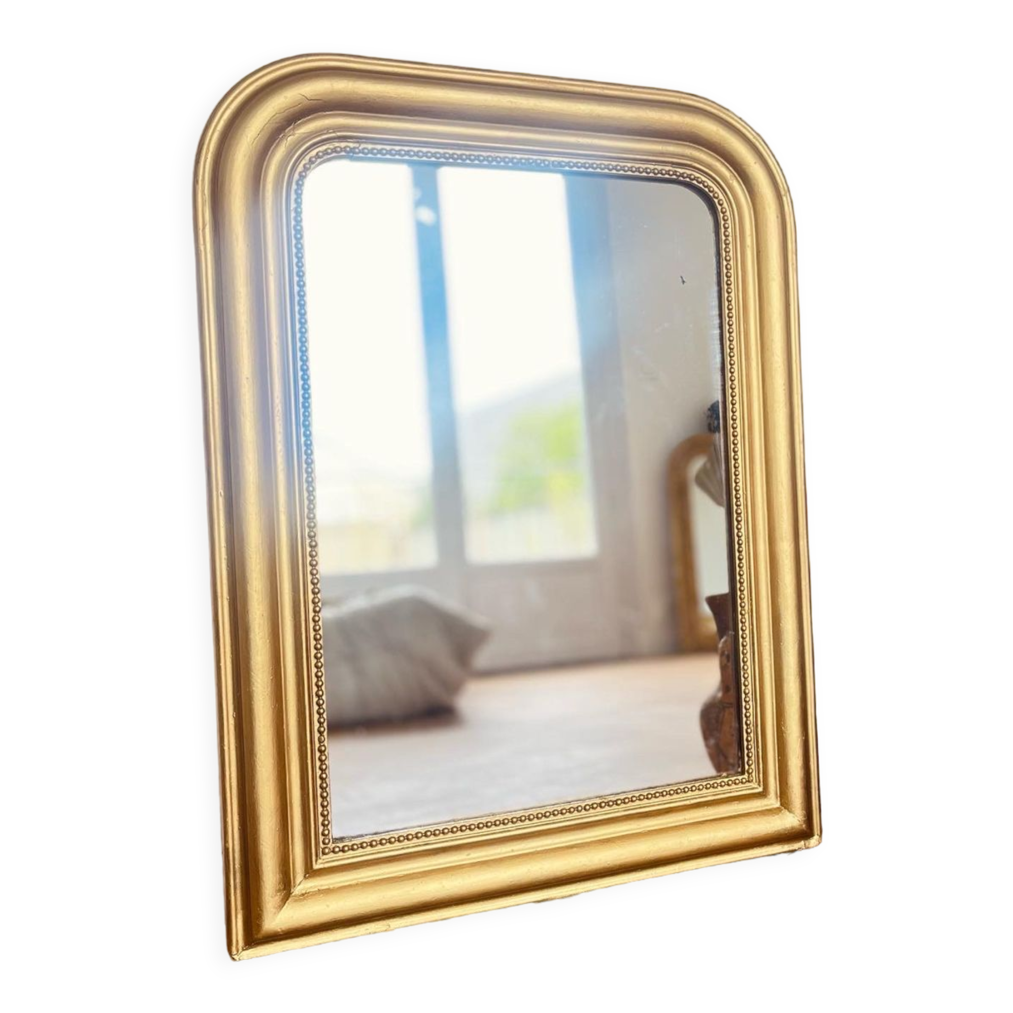Old Louis Philippe mirror, bead, 84 × 62 cm