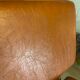Pair of modernist low chairs in skai camel vintage 60s/70s