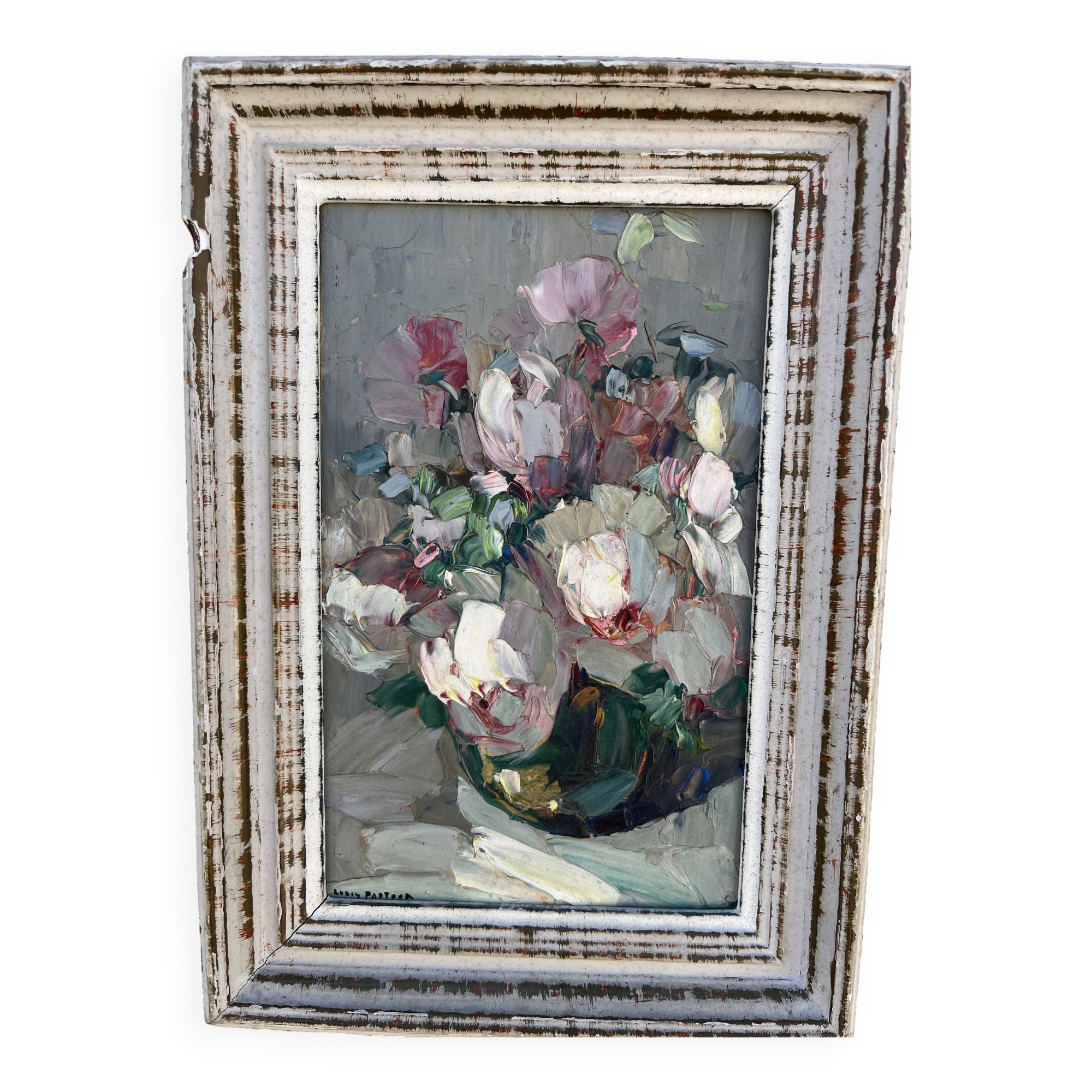 Flower painting signed Louis Pastour
