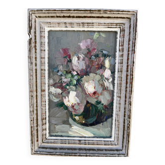 Flower painting signed Louis Pastour